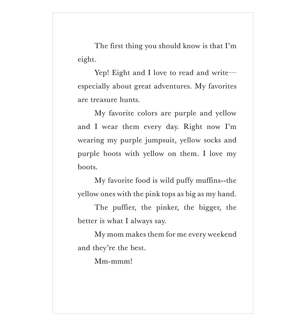 Second story page of “Talee and the Fallen Object,” a early reader chapter book about a curious Black girl who discovers adventure in her floating world.